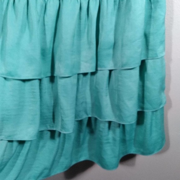 BCBGMAXAZRIA Light Aqua Smocked Lara Dress - Picture 9 of 13